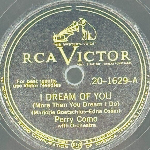 Perry Como RCA 20-1629 Victor Shellac 78 RPM I Dream Of You / I’m Confessin’ - Picture 2 of 4